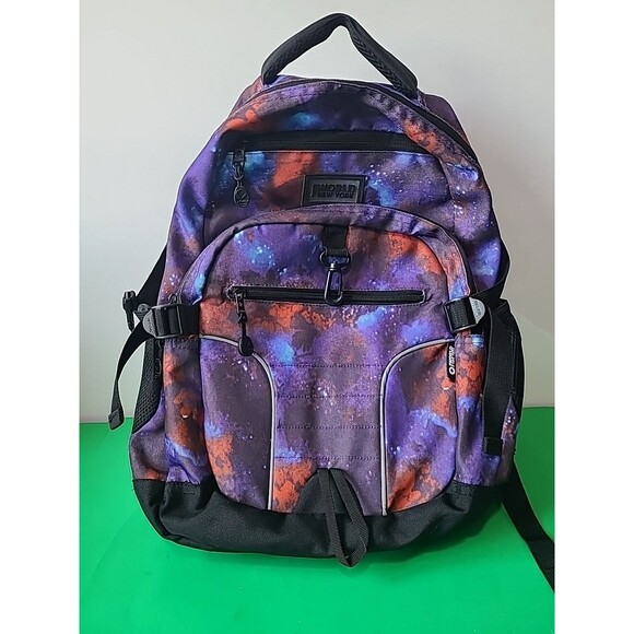 J World Cosmos Backpack Padded Laptop Area 5 compartments 17" Long 13" W - Picture 1 of 4